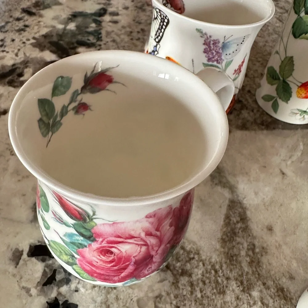 Roy Kirkham Set of Six Bone China Mugs - Picture 6 of 14